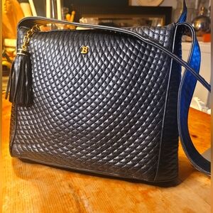 Bally Quilted Leather Shoulder Bag
